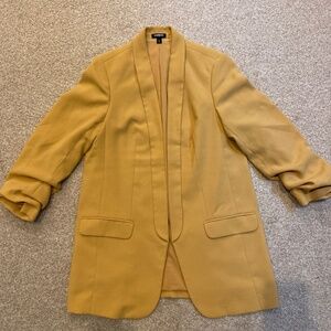 Express Blazer, size M, mustard yellow